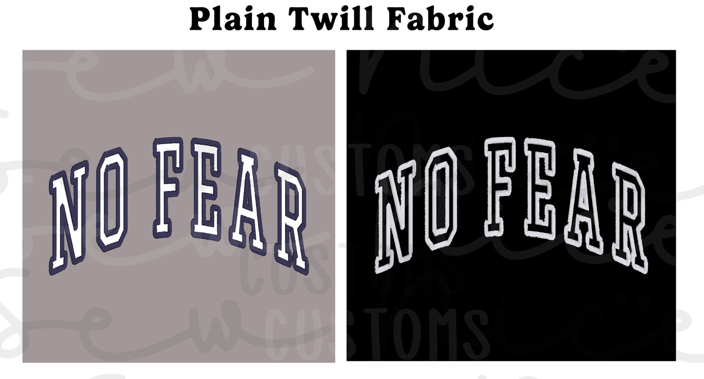 No Fear Arch Applique