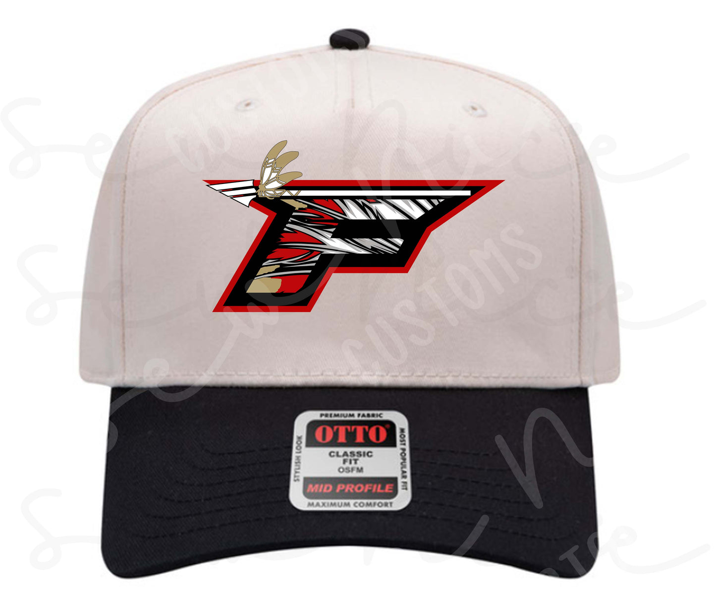 Embroidered "F" Logo- Two Toned Hat