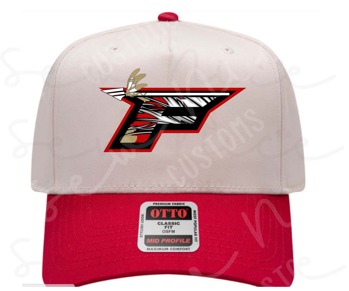 Embroidered "F" Logo- Two Toned Hat