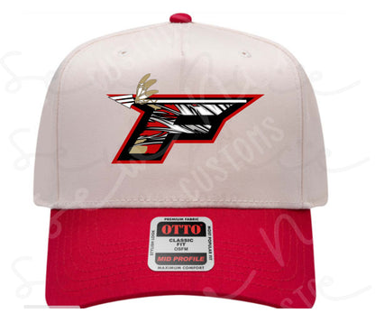 Embroidered "F" Logo- Two Toned Hat