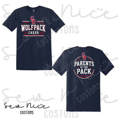 GO Wolfpack Cheer- Parent Pack - Unisex T-Shirt