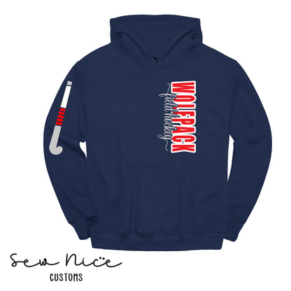 GO Field Hockey SIDE DESIGN-Unisex Adult/Youth Hoodie