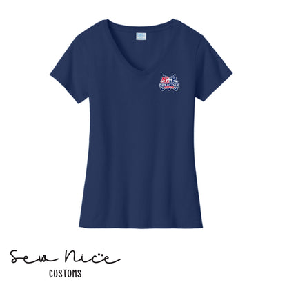 GO Wolfpack Field Hockey Ladies V-Neck Shirt