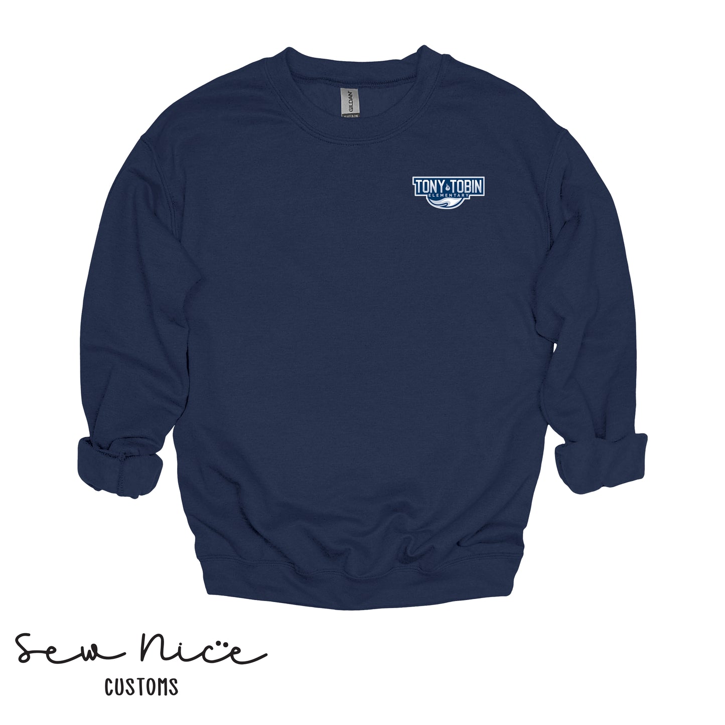 Embroidered Tony Tobin- Unisex Adult Crewneck Sweatshirt