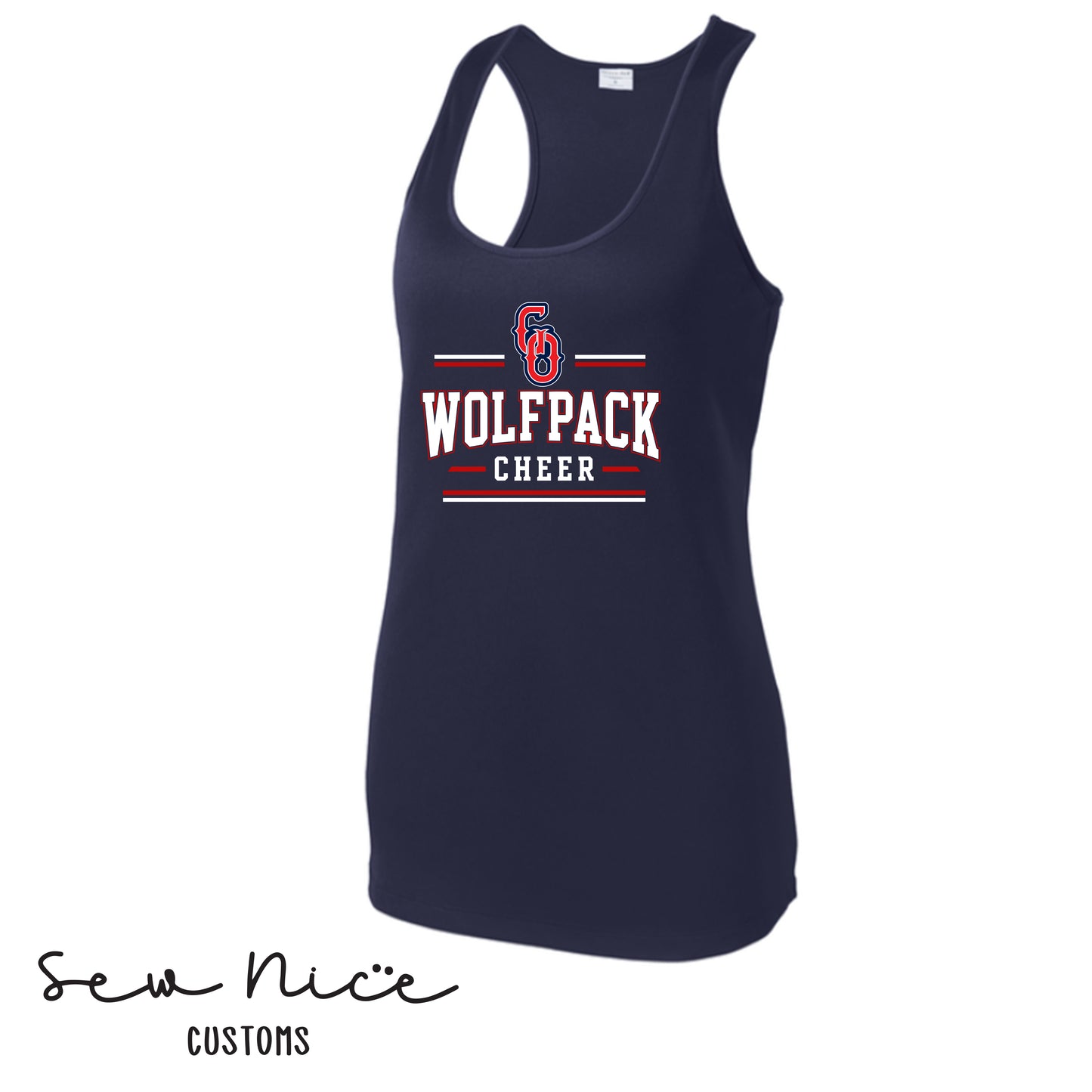 Go Wolfpack Cheer- Ladies Dri Fit Tank Top