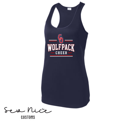 Go Wolfpack Cheer- Ladies Dri Fit Tank Top