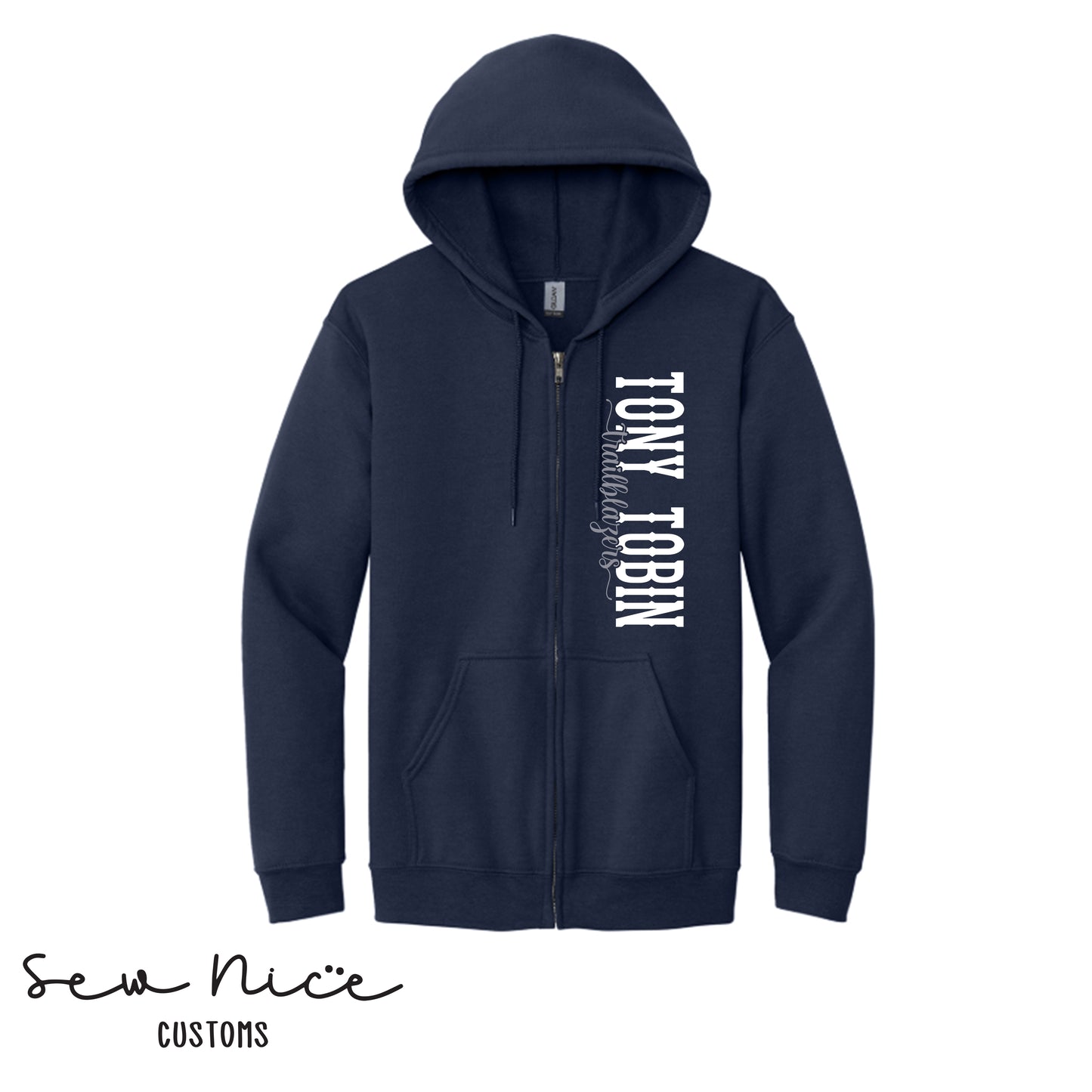 Tony Tobin Side Design - Unisex Adult Full Zip
