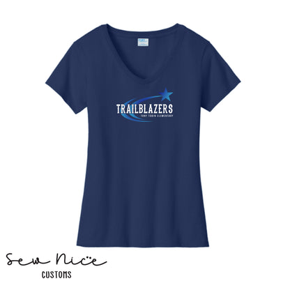 Tony Tobin Trailblazers- Ladies V-Neck Shirt