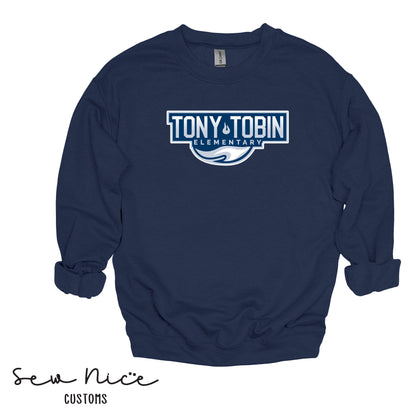 Tony Tobin Traditional Logo-Unisex Adult Crewneck Sweatshirt