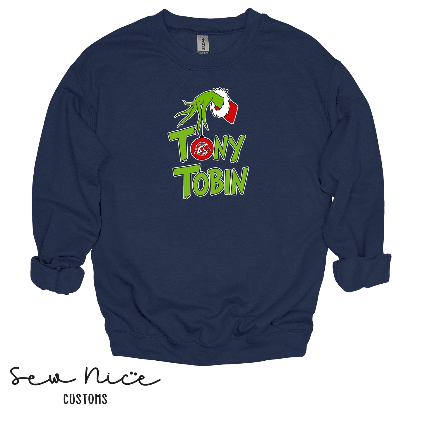 Tony Tobin Grinch-Unisex Adult/Youth Crewneck Sweatshirt