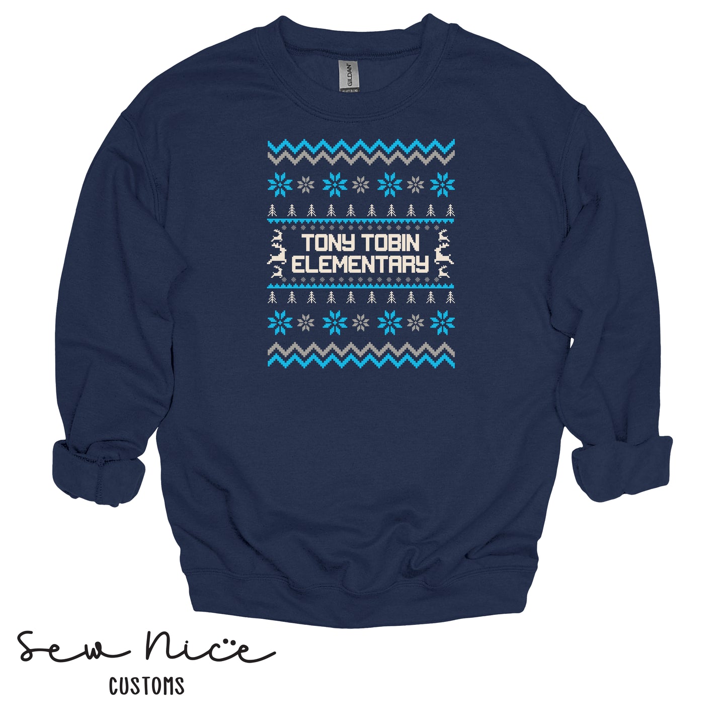 Tony Tobin Winter Sweater- Unisex Adult/Youth Crewneck Sweater