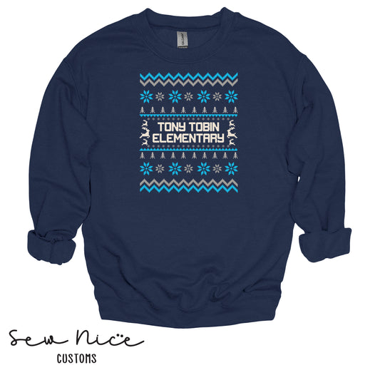 Tony Tobin Winter Sweater- Unisex Adult/Youth Crewneck Sweater
