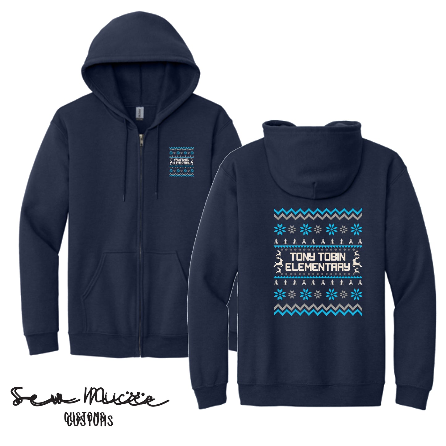 Tony Tobin Winter Sweater- Unisex Adult/Youth Full Zip Hoodie
