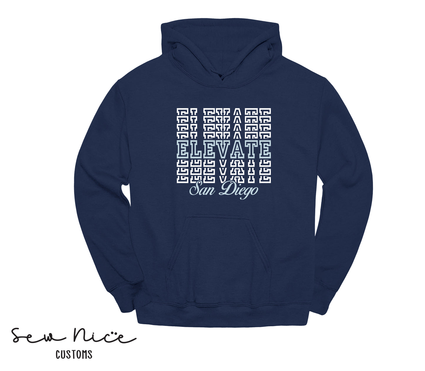 Elevate Stacked Design- Unisex Adult/Youth Hoodie