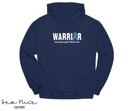 WARRIOR T1D- Unisex Adult/Youth Hoodie