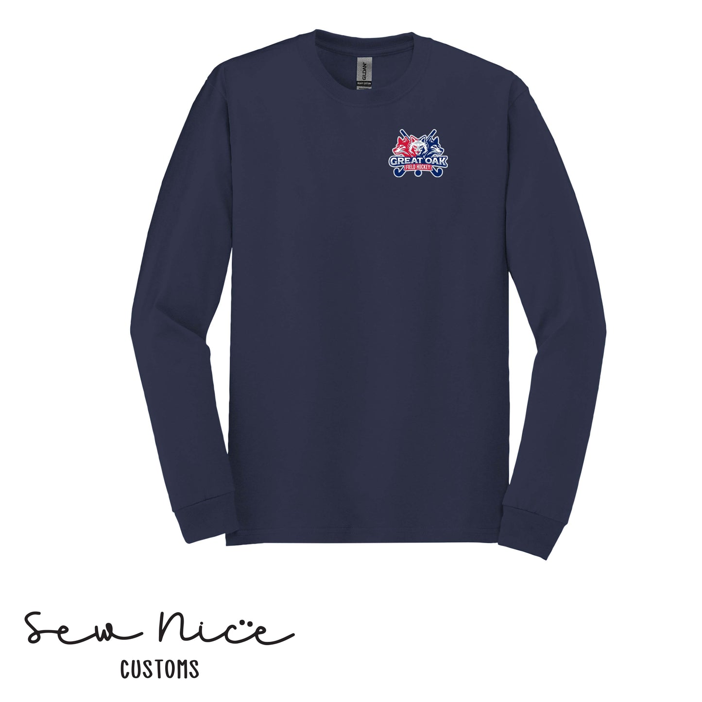 GO Wolfpack Field Hockey Unisex Adult/Youth Long Sleeve Shirt