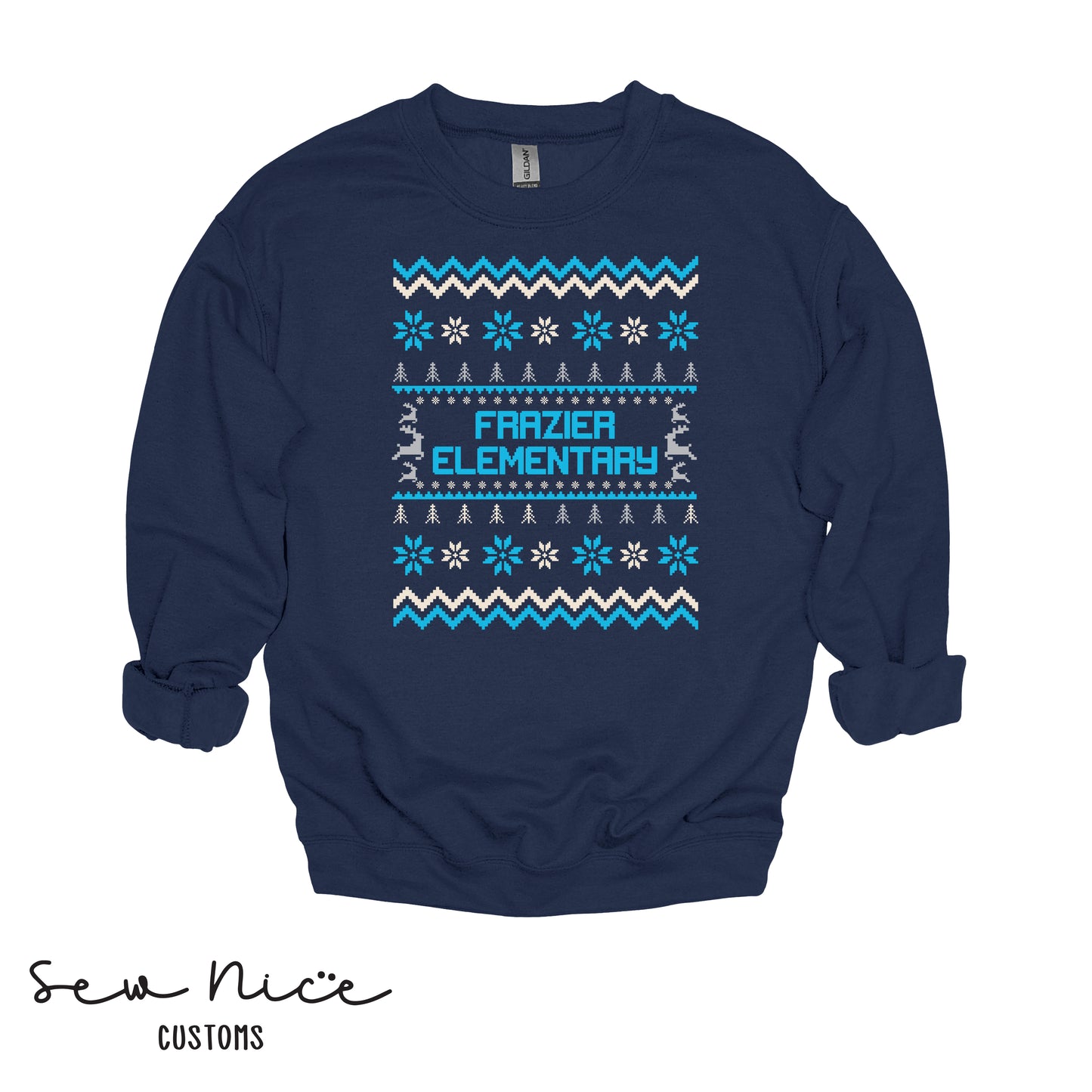 Frazier Winter Sweater Design- Unisex Adult/Youth Crewneck