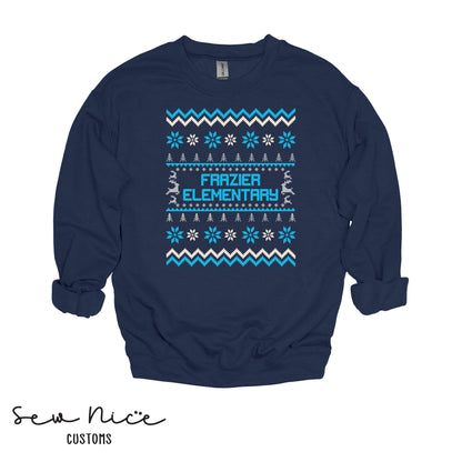 Frazier Winter Sweater Design- Unisex Adult/Youth Crewneck