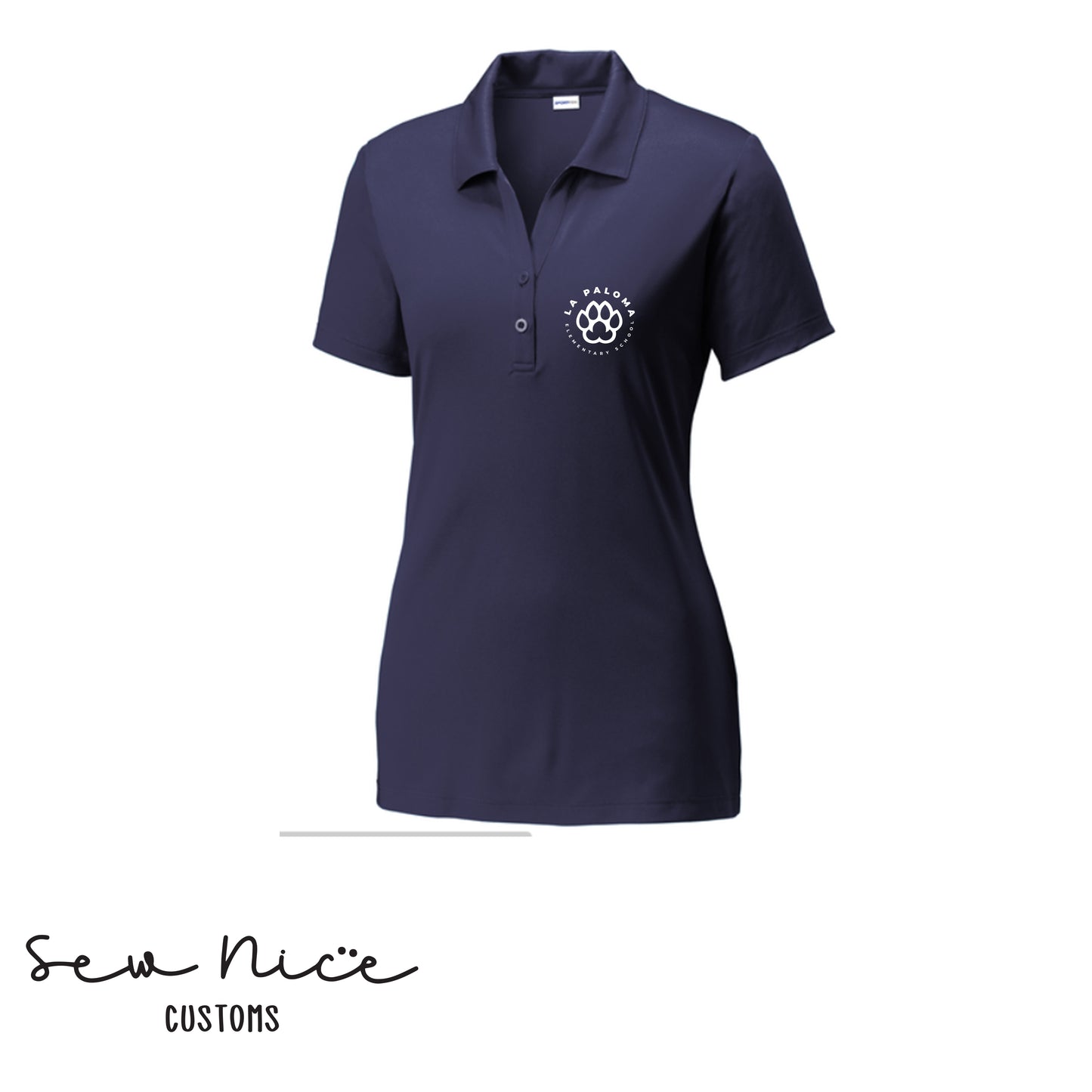 La Paloma Left Chest Logo- Ladies Dri Fit Polo
