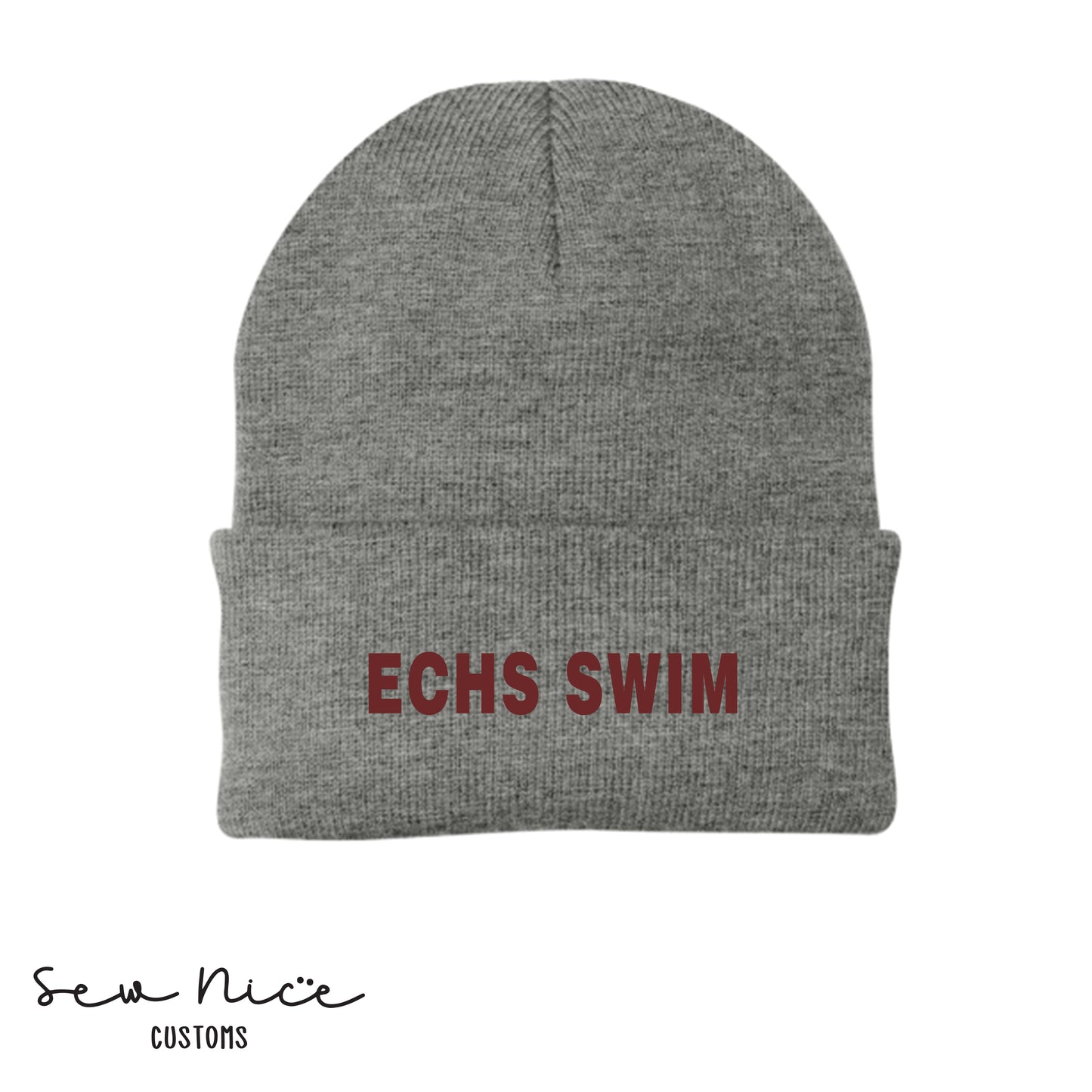 Embroidered ECHS SWIM Beanie