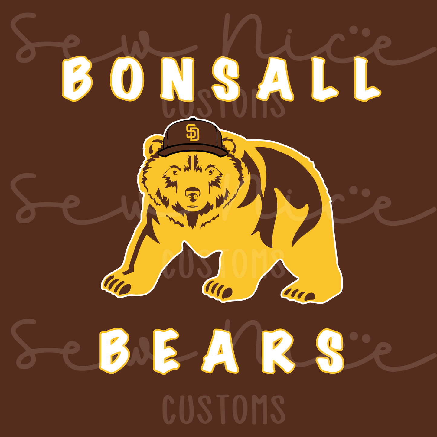 Bonsall Padres Bear