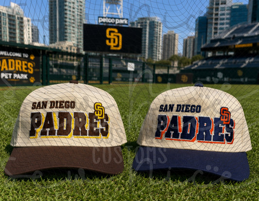 Embroidered "Padres SD” Hat