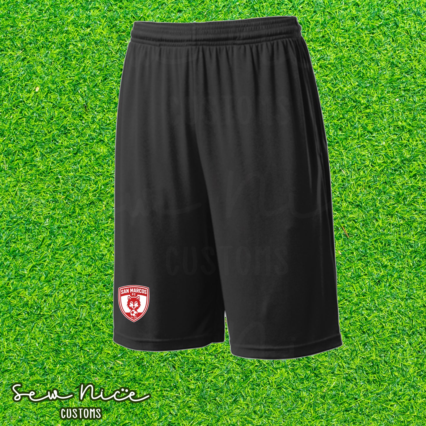 San Marcos FC - Unisex Adult Dri Fit Shorts with Pockets