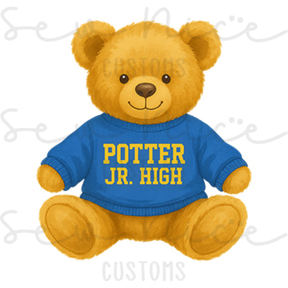 Potter Jr. High Teddy Bear Design