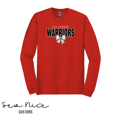 Fallbrook Warriors Volleyball Bow- Unisex Adult/Youth Long Sleeve Shirt