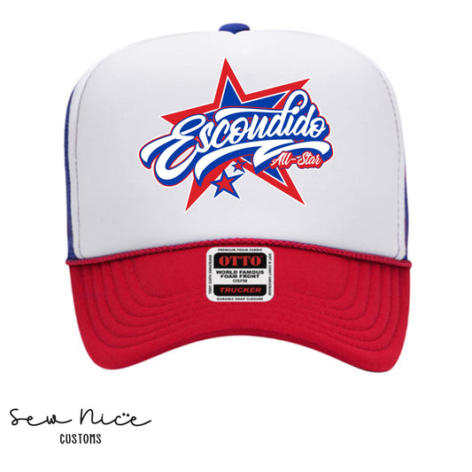 Escondido All Star Foam Trucker Hat
