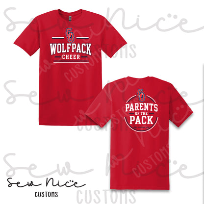 GO Wolfpack Cheer- Parent Pack - Unisex T-Shirt