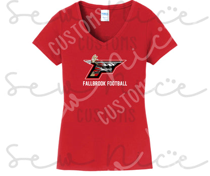 F Football Ladies V-Neck Shirt