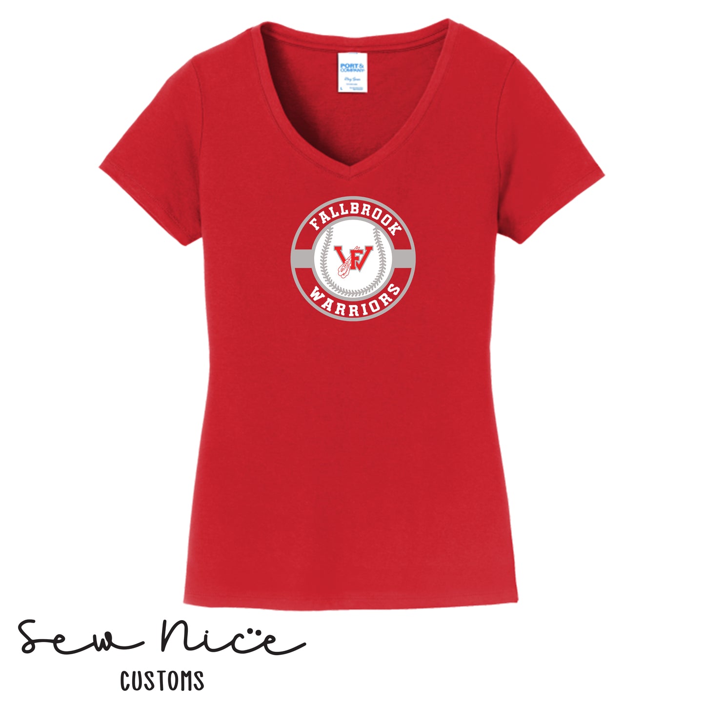 Circle Design- Women's V-Neck