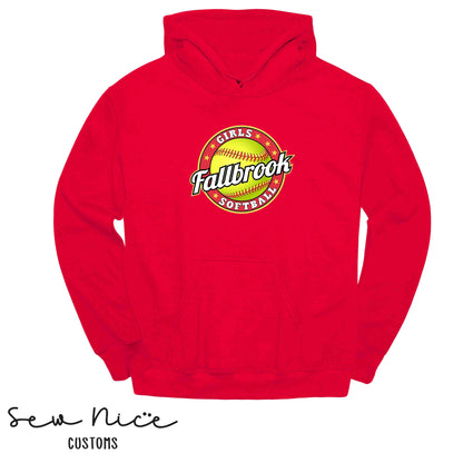 Fallbrook Girls Softball Logo- Unisex Hoodie