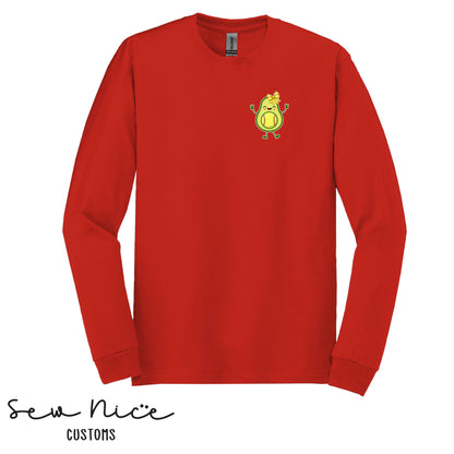 Avocado Softball Girl Design - Unisex Long Sleeve Shirt