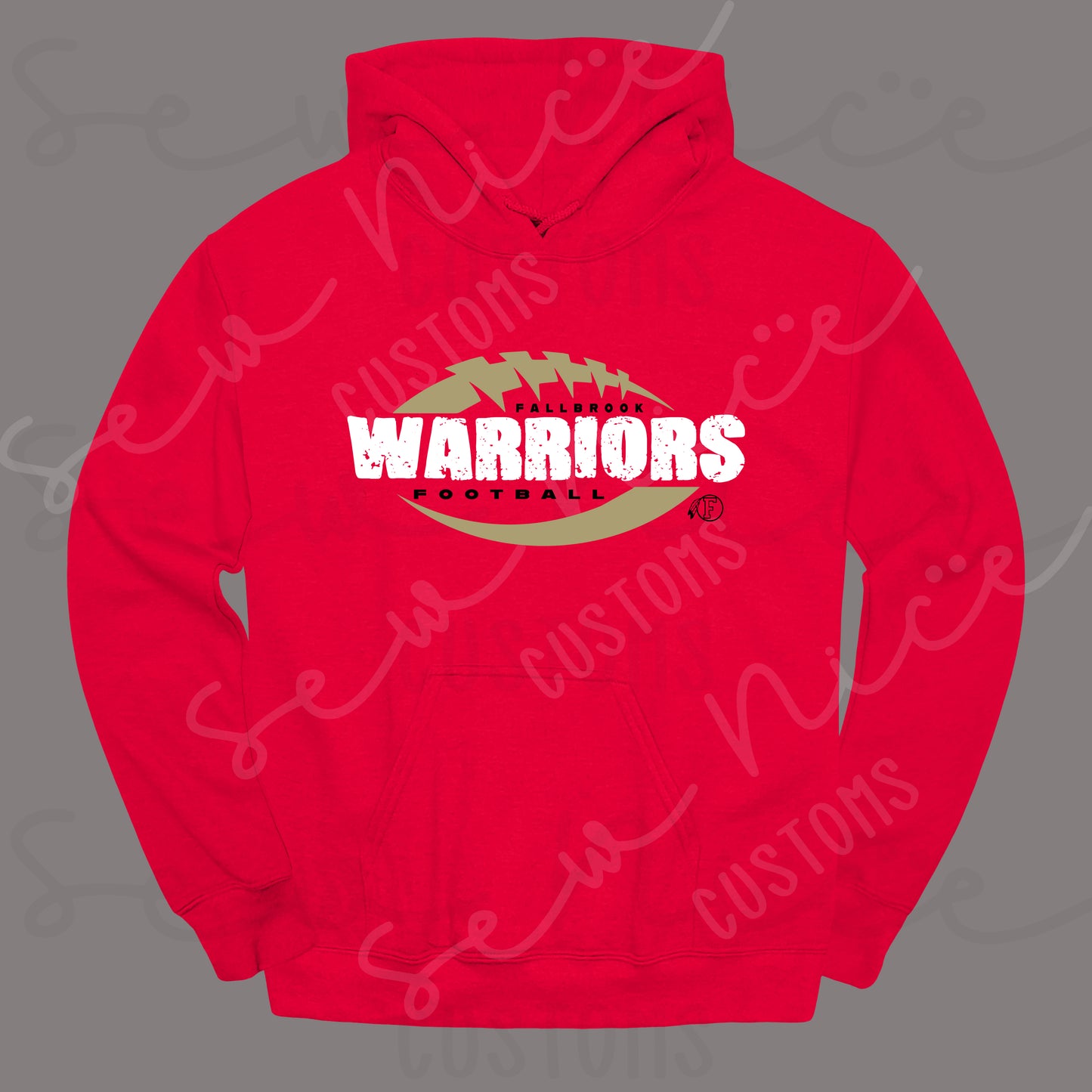 Distressed Fallbrook Warriors - Hoodie