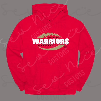 Distressed Fallbrook Warriors - Hoodie