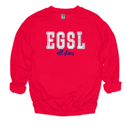 Embroidered Sequin Applique EGSL All Stars - Unisex Crewneck