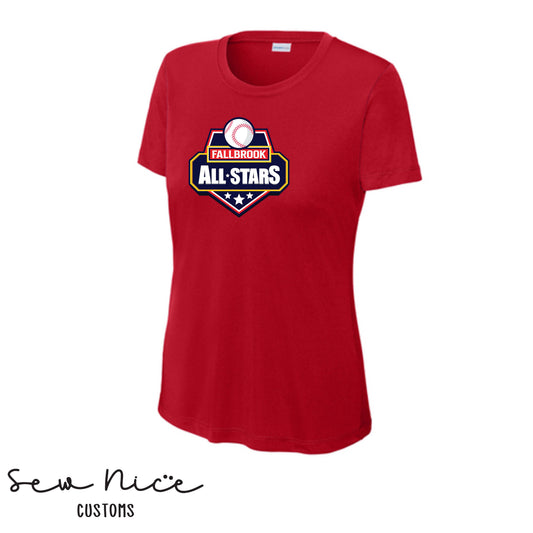 Fallbrook All Star Logo- Ladies Dri Fit Shirt