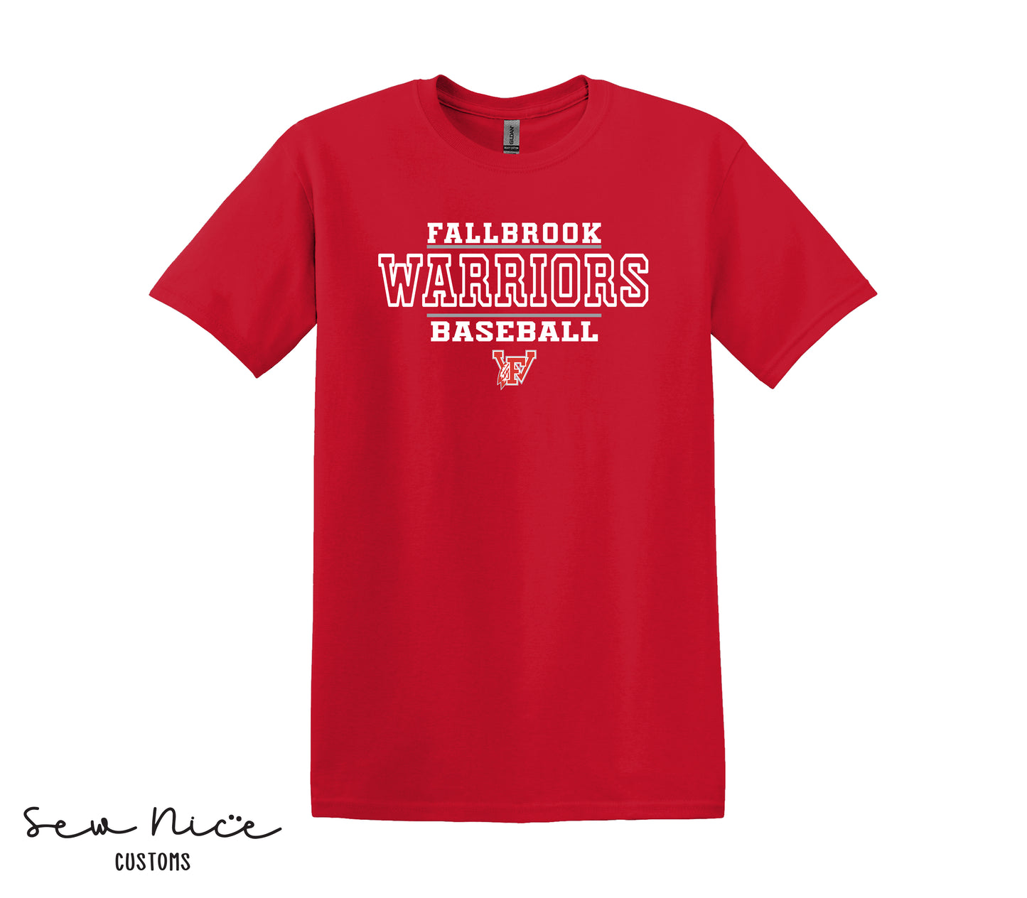 Fallbrook 12u Warriors Baseball - Unisex Adult/Youth T-Shirt