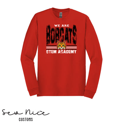STEM-We Are Bobcats-Unisex Adult/Youth Long Sleeve Shirt