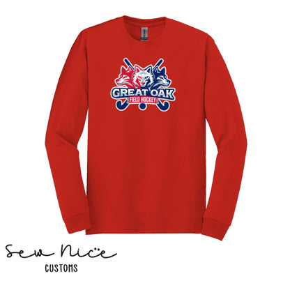 GO Wolfpack Field Hockey Unisex Adult/Youth Long Sleeve Shirt
