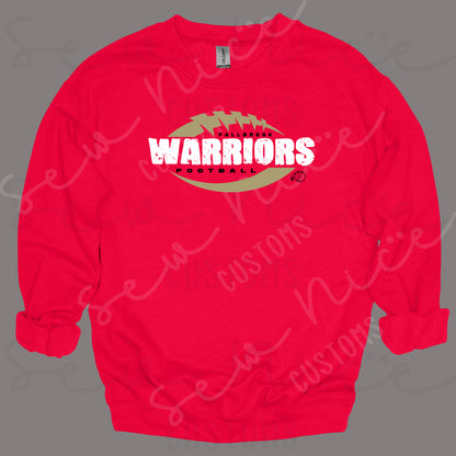 Distressed Fallbrook Warriors- Crewneck Sweatshirt