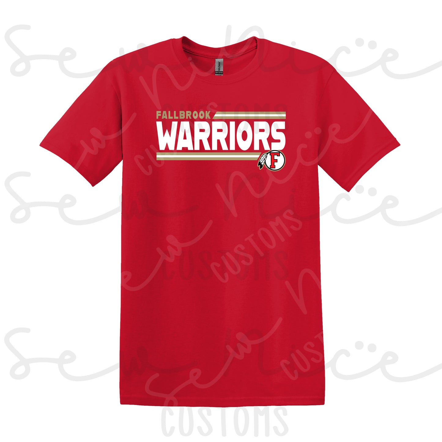 FHS Warriors Lines Design- Unisex Adult Shirt