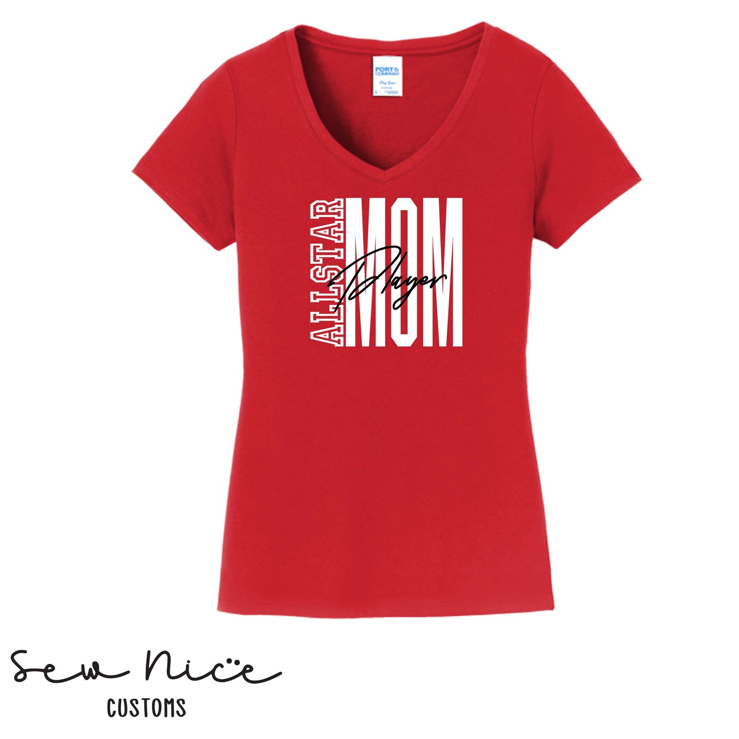 FYB All Star Mom- Ladies V-Neck