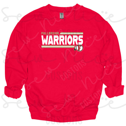 Warriors Lines- Crewneck Sweatshirt