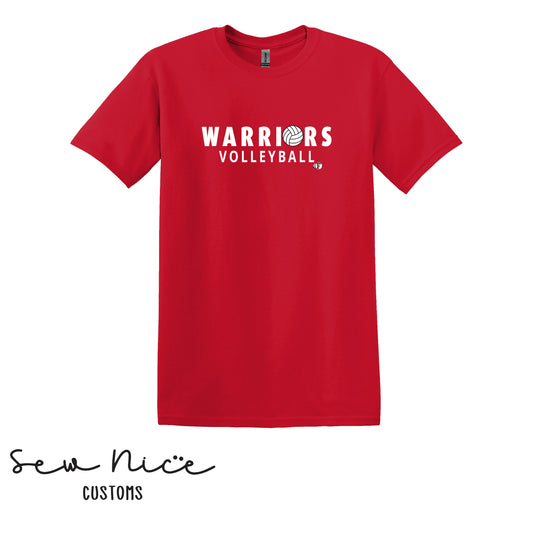 Warriors Ball Volleyball- Unisex Adult/Youth T-Shirt