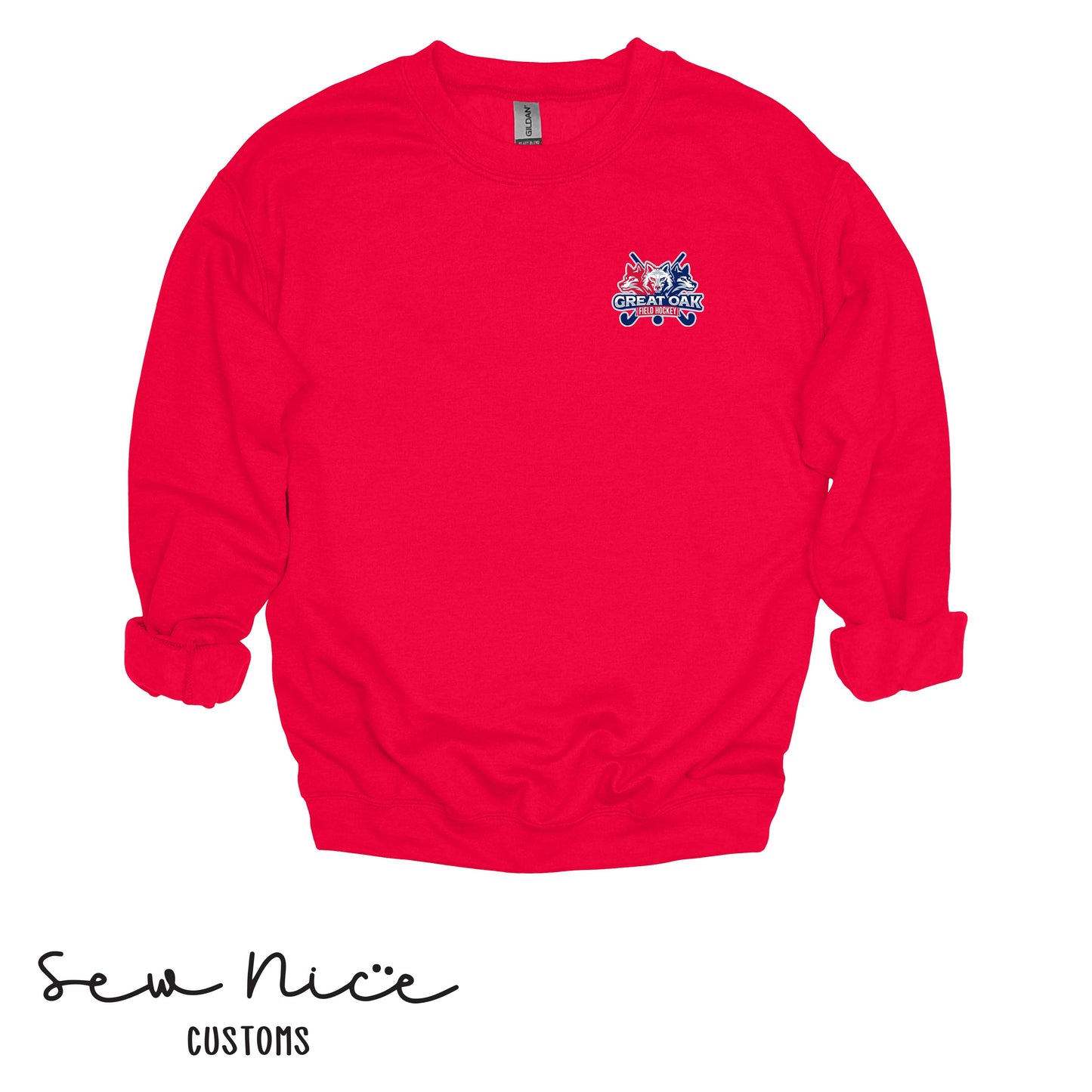 GO Wolfpack Field Hockey Unisex Adult/Youth Crewneck Sweatshirt