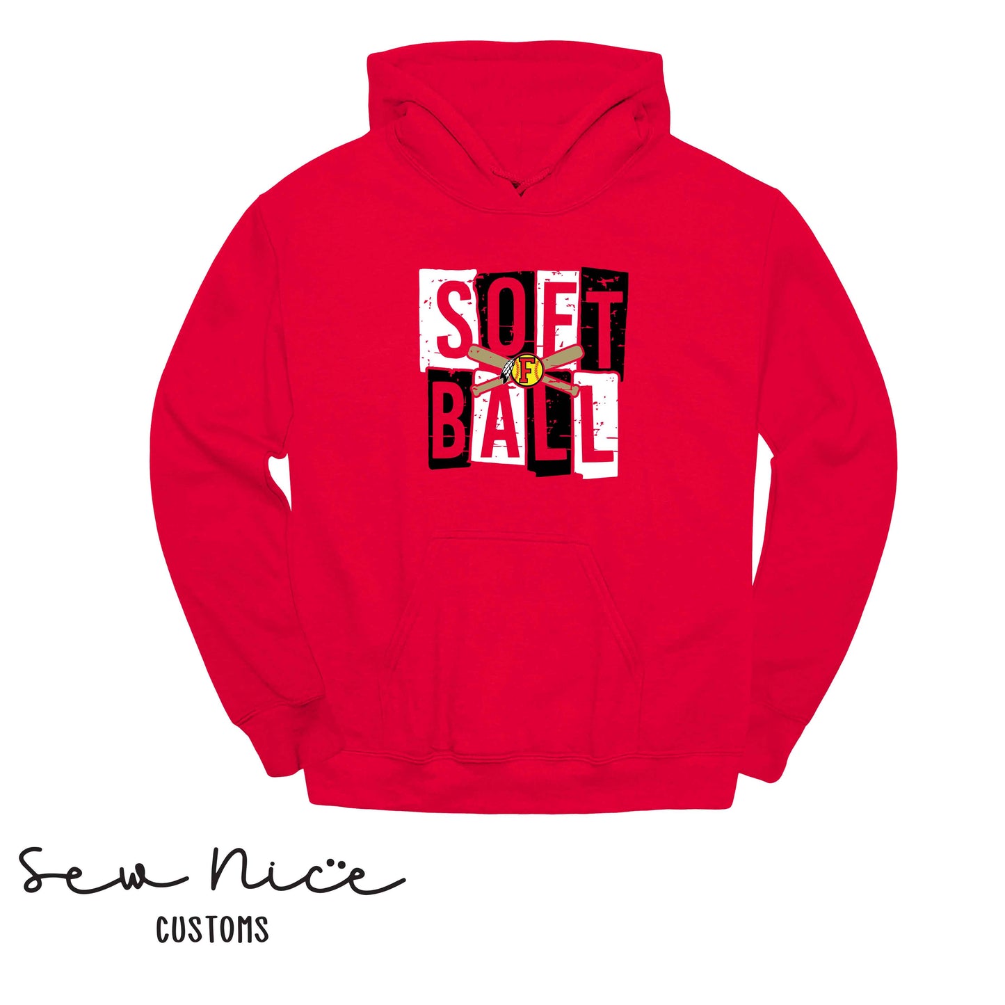 FHS Softball Blocks- Unisex Adult/Youth Hoodie