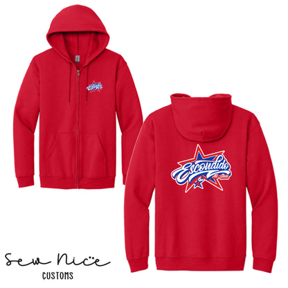 Escondido Star Logo- Unisex Full Zip Hoodie